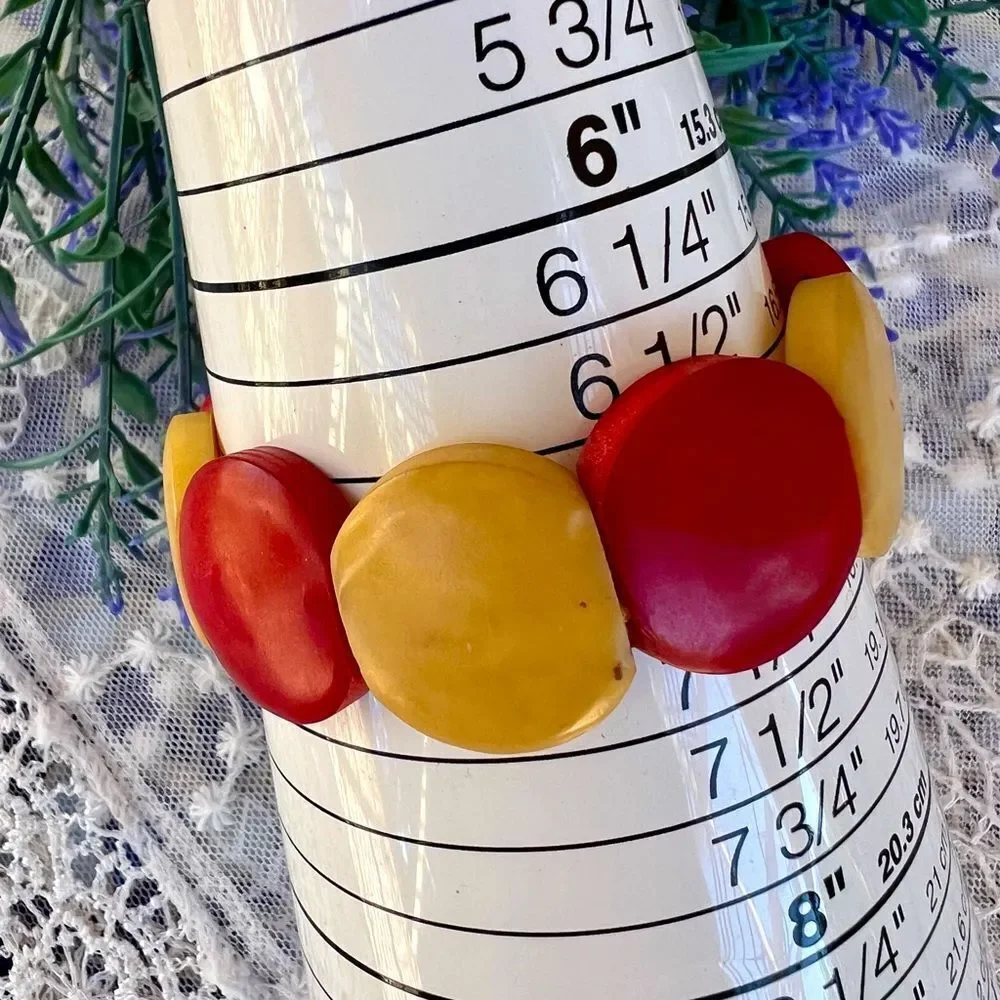 Sustainable Eco-friendly Corozo/Tagua Nut Stretch Bracelet - Picture 6 of 10
